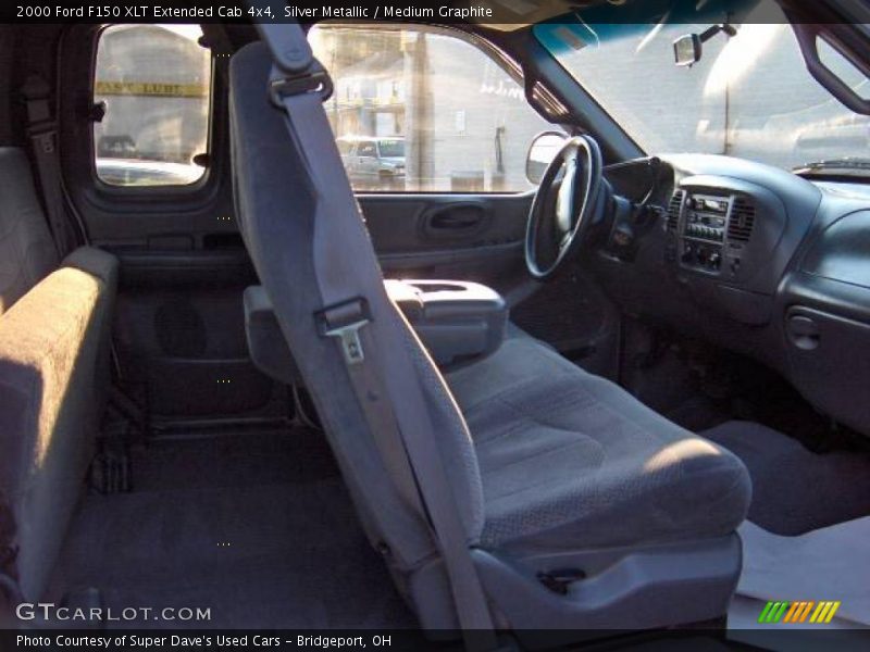 Silver Metallic / Medium Graphite 2000 Ford F150 XLT Extended Cab 4x4