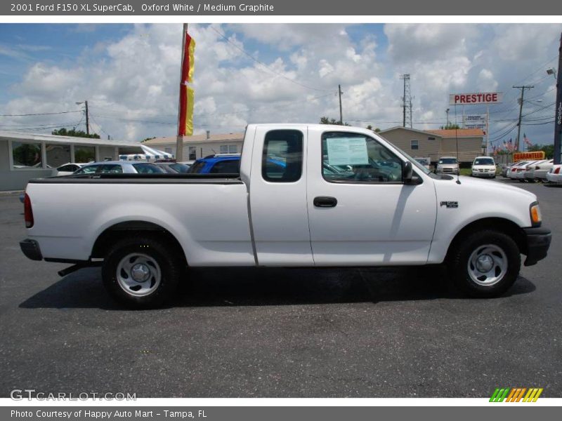 Oxford White / Medium Graphite 2001 Ford F150 XL SuperCab
