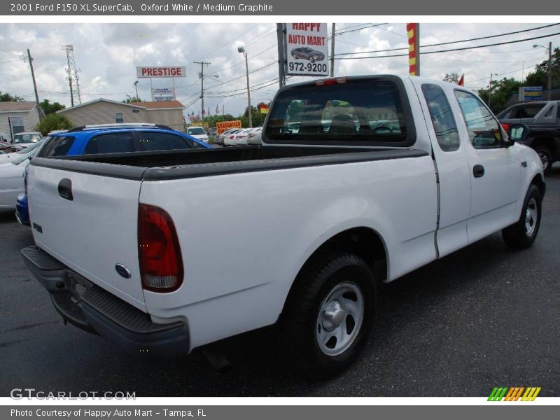 Oxford White / Medium Graphite 2001 Ford F150 XL SuperCab