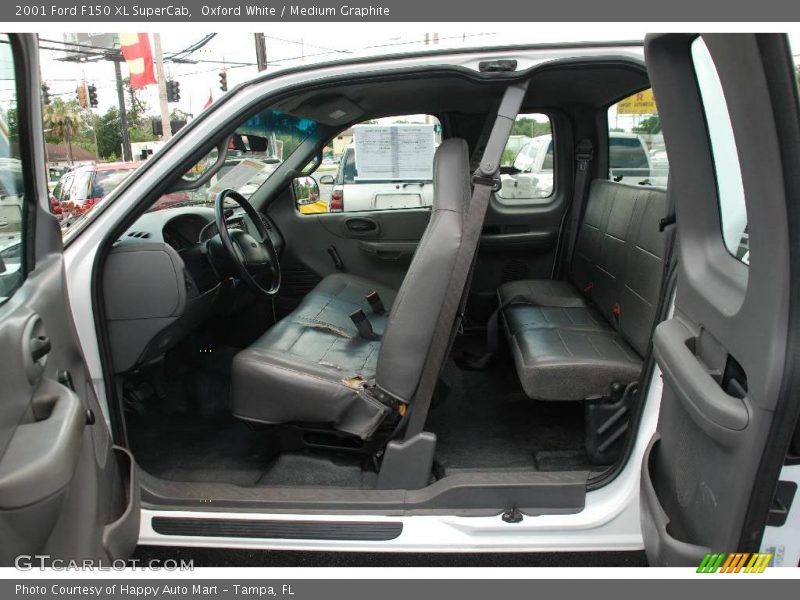 Oxford White / Medium Graphite 2001 Ford F150 XL SuperCab
