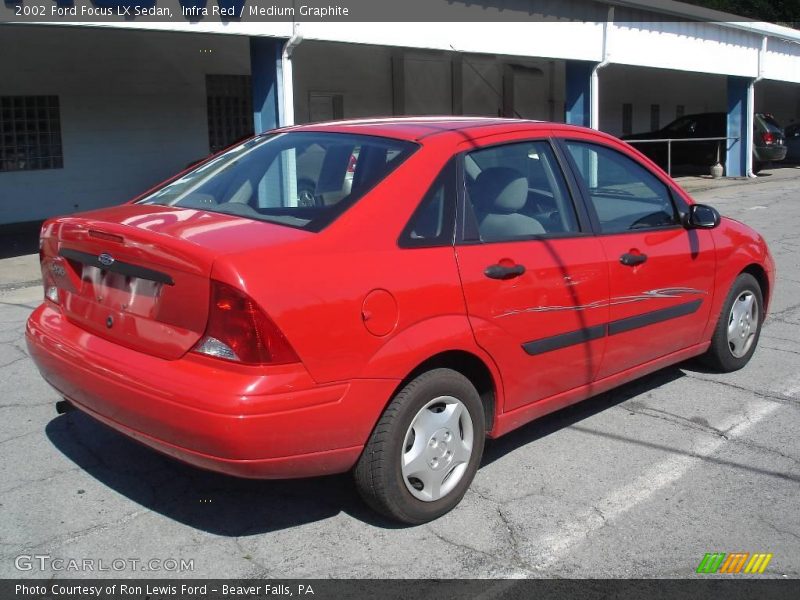 Infra Red / Medium Graphite 2002 Ford Focus LX Sedan