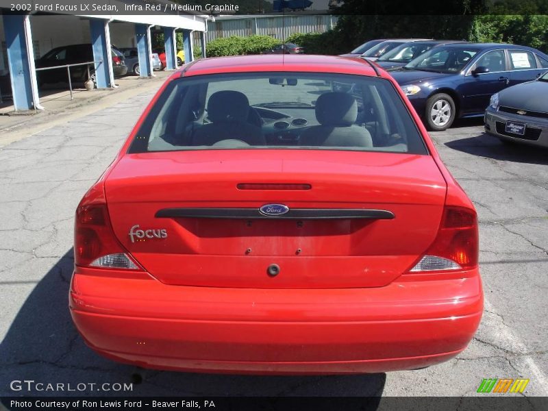 Infra Red / Medium Graphite 2002 Ford Focus LX Sedan