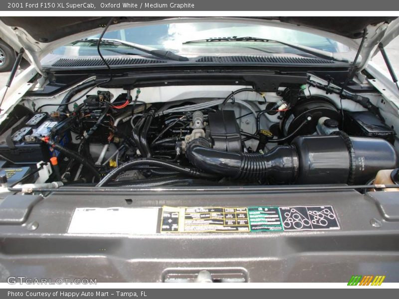 Oxford White / Medium Graphite 2001 Ford F150 XL SuperCab