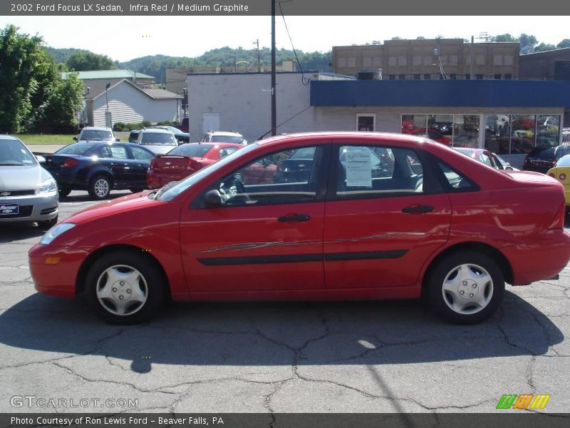 Infra Red / Medium Graphite 2002 Ford Focus LX Sedan