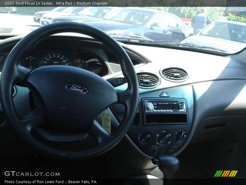 Infra Red / Medium Graphite 2002 Ford Focus LX Sedan