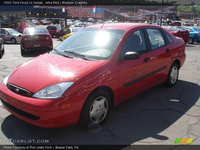 Infra Red / Medium Graphite 2002 Ford Focus LX Sedan