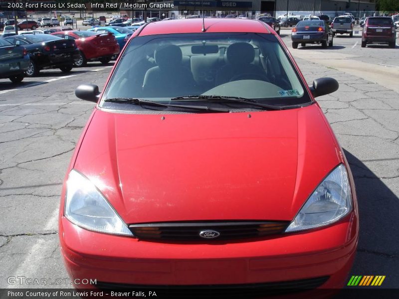 Infra Red / Medium Graphite 2002 Ford Focus LX Sedan