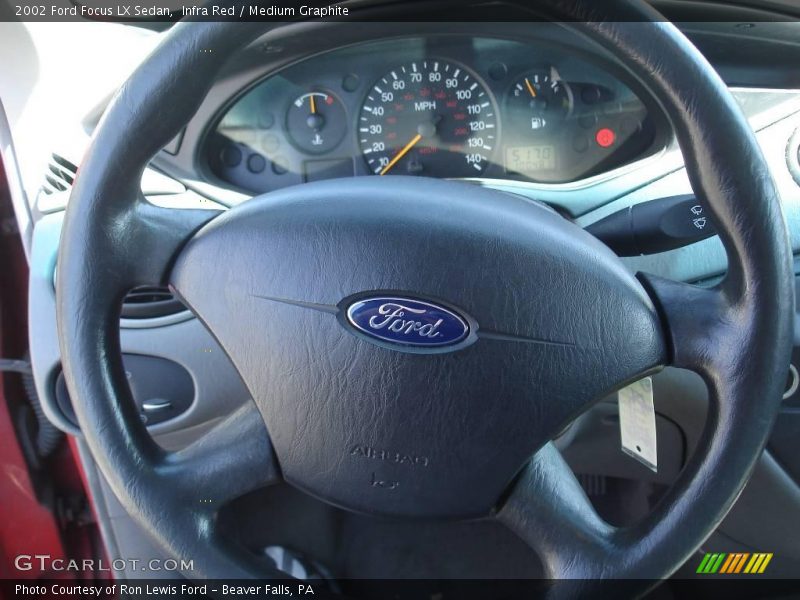 Infra Red / Medium Graphite 2002 Ford Focus LX Sedan