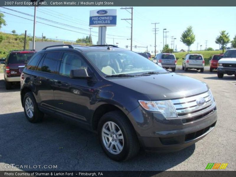 Carbon Metallic / Medium Light Stone 2007 Ford Edge SE AWD