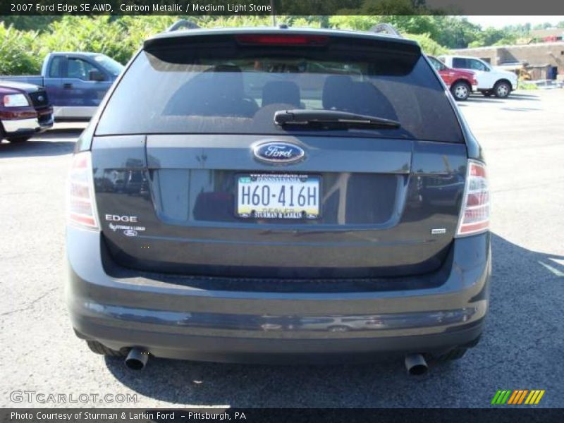 Carbon Metallic / Medium Light Stone 2007 Ford Edge SE AWD