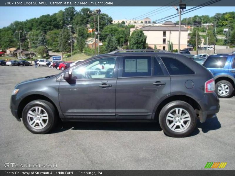 Carbon Metallic / Medium Light Stone 2007 Ford Edge SE AWD