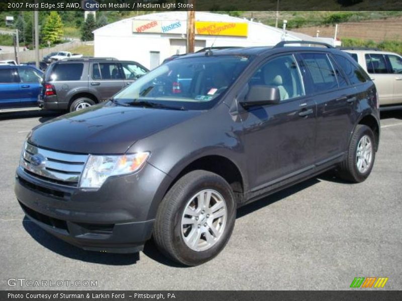 Carbon Metallic / Medium Light Stone 2007 Ford Edge SE AWD