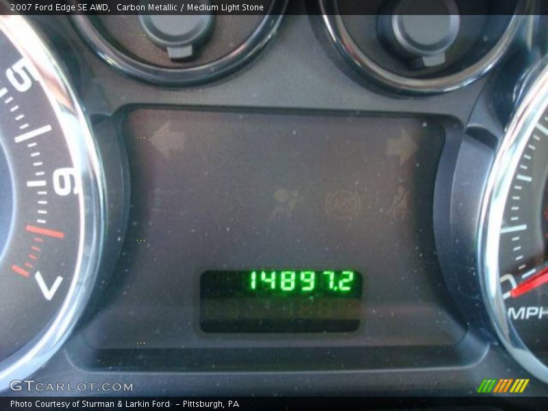 Carbon Metallic / Medium Light Stone 2007 Ford Edge SE AWD