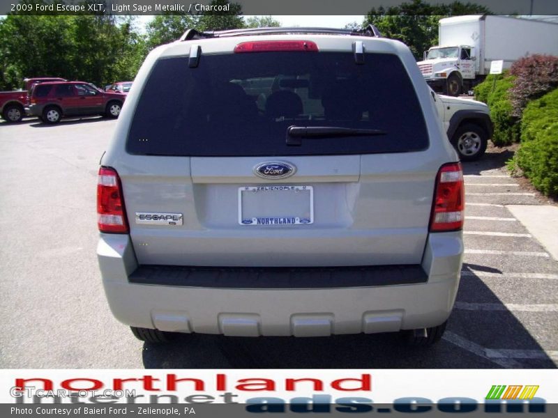 Light Sage Metallic / Charcoal 2009 Ford Escape XLT