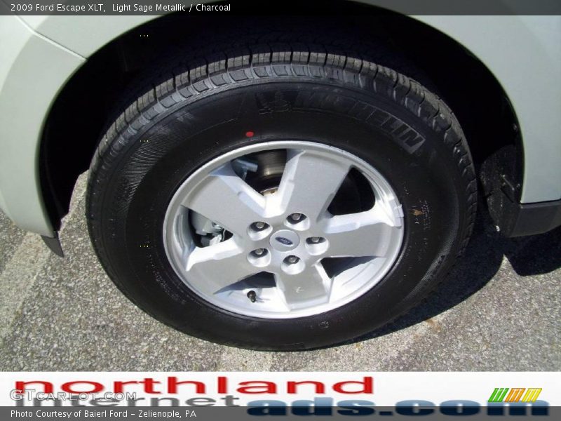 Light Sage Metallic / Charcoal 2009 Ford Escape XLT