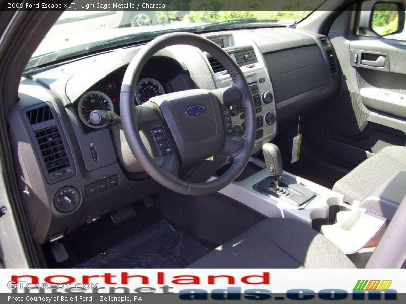 Light Sage Metallic / Charcoal 2009 Ford Escape XLT