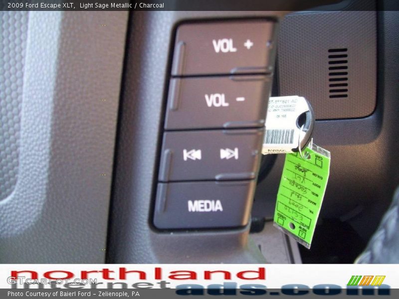 Light Sage Metallic / Charcoal 2009 Ford Escape XLT