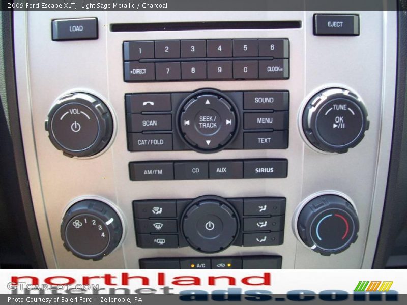 Light Sage Metallic / Charcoal 2009 Ford Escape XLT