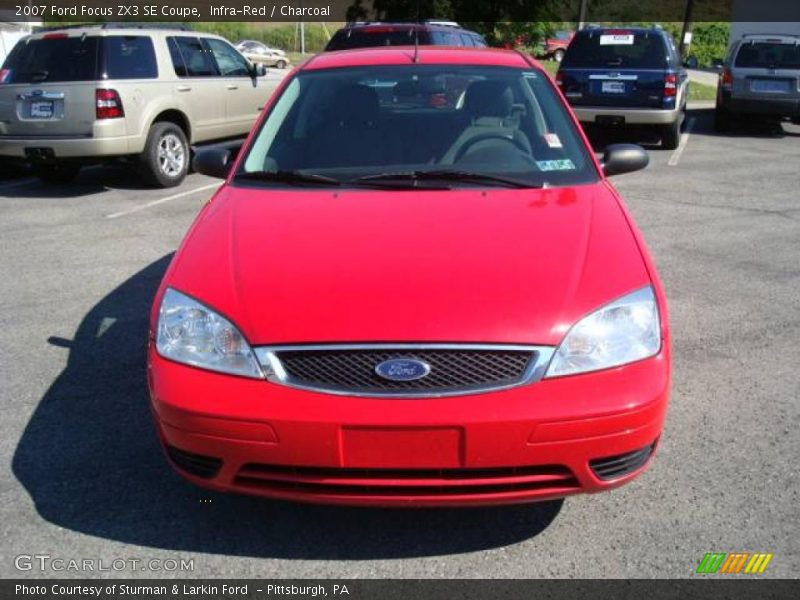 Infra-Red / Charcoal 2007 Ford Focus ZX3 SE Coupe
