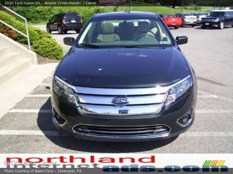 Atlantis Green Metallic / Camel 2010 Ford Fusion SEL