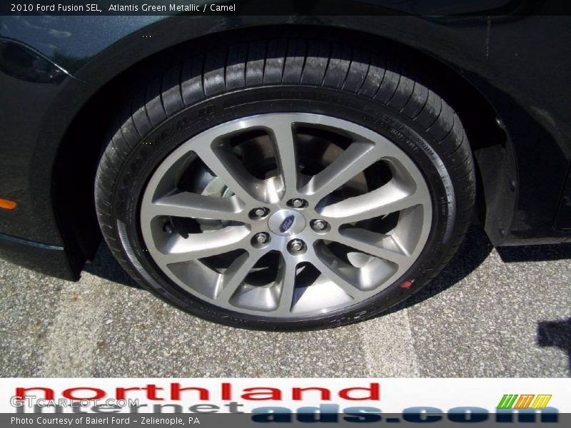 Atlantis Green Metallic / Camel 2010 Ford Fusion SEL