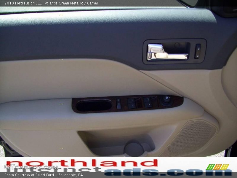 Atlantis Green Metallic / Camel 2010 Ford Fusion SEL