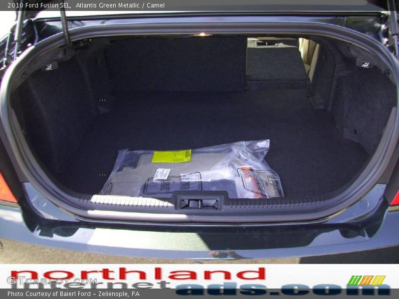Atlantis Green Metallic / Camel 2010 Ford Fusion SEL