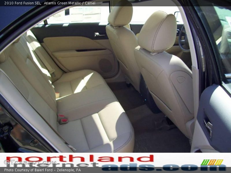 Atlantis Green Metallic / Camel 2010 Ford Fusion SEL