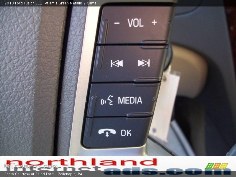 Atlantis Green Metallic / Camel 2010 Ford Fusion SEL