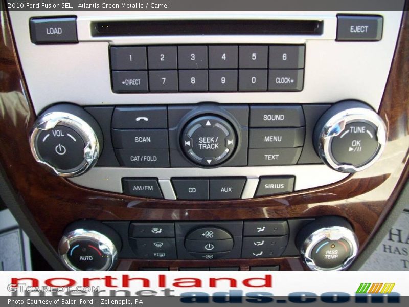 Atlantis Green Metallic / Camel 2010 Ford Fusion SEL