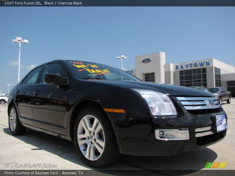 Black / Charcoal Black 2007 Ford Fusion SEL