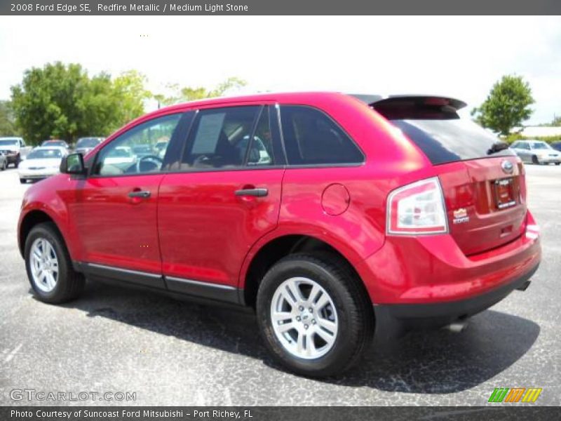 Redfire Metallic / Medium Light Stone 2008 Ford Edge SE
