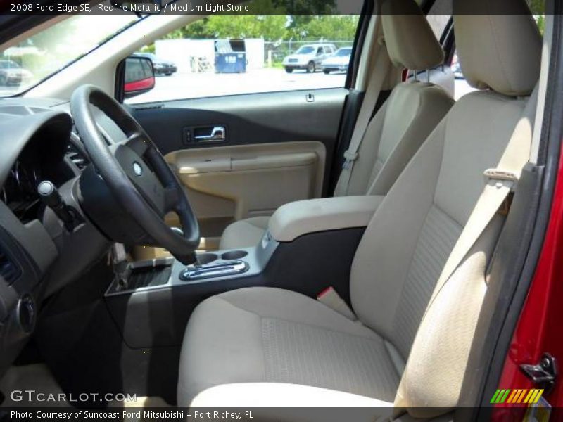 Redfire Metallic / Medium Light Stone 2008 Ford Edge SE