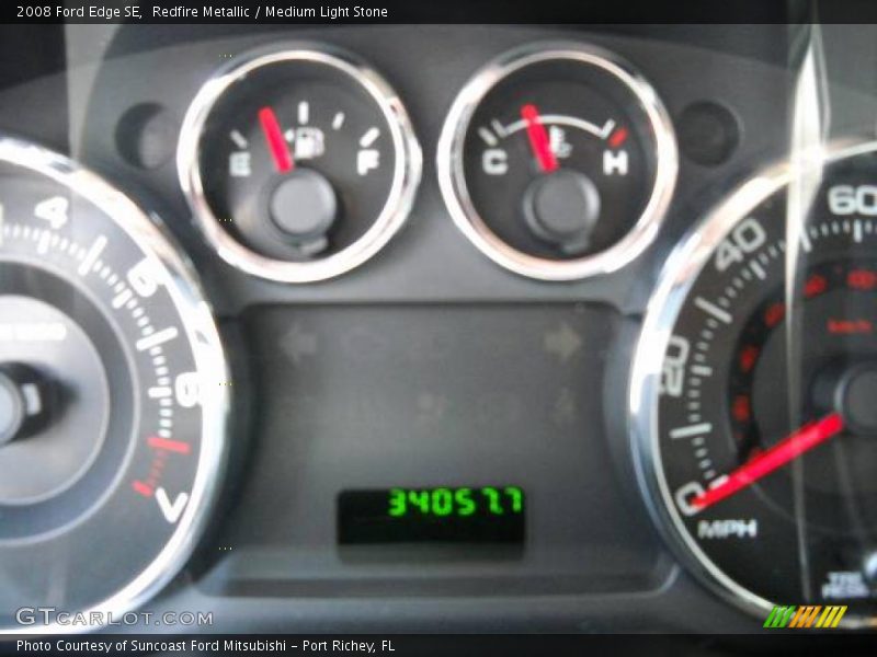Redfire Metallic / Medium Light Stone 2008 Ford Edge SE