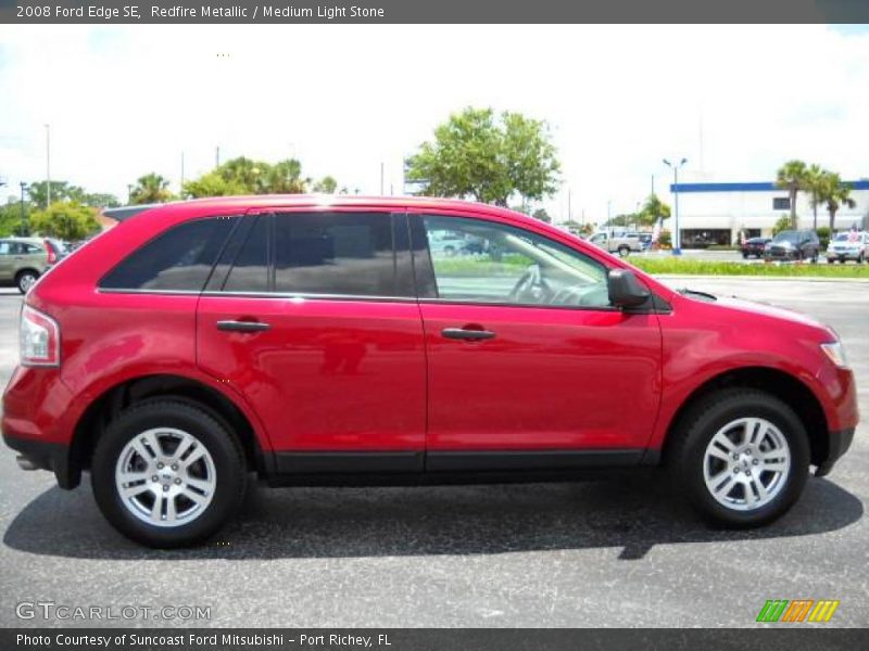 Redfire Metallic / Medium Light Stone 2008 Ford Edge SE