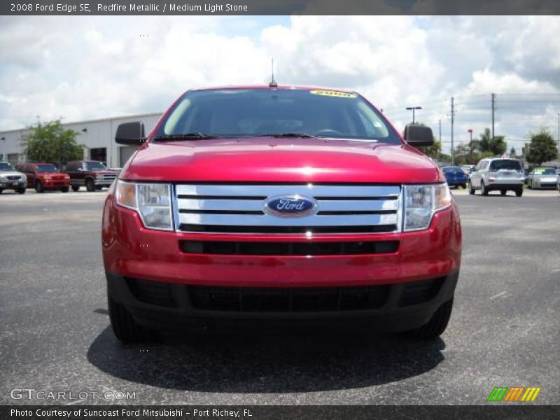 Redfire Metallic / Medium Light Stone 2008 Ford Edge SE