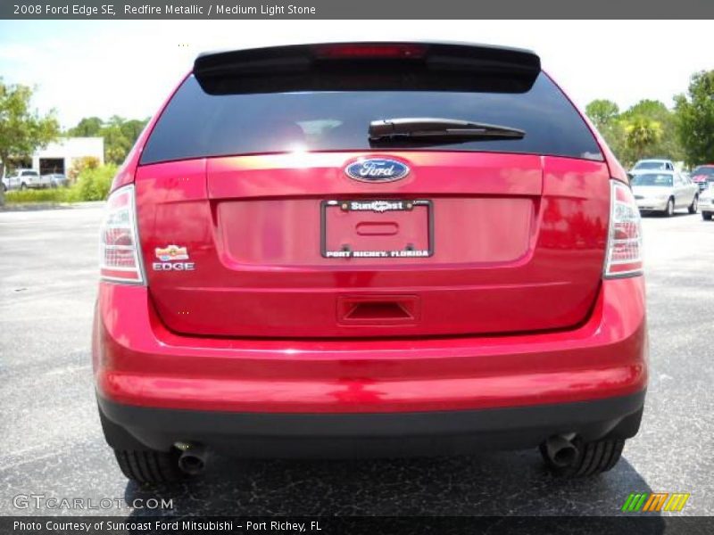Redfire Metallic / Medium Light Stone 2008 Ford Edge SE