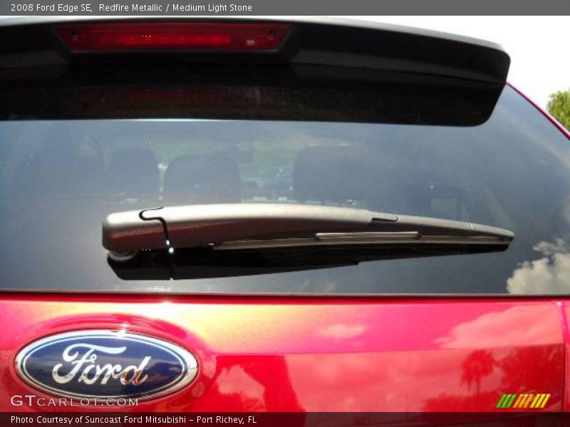 Redfire Metallic / Medium Light Stone 2008 Ford Edge SE