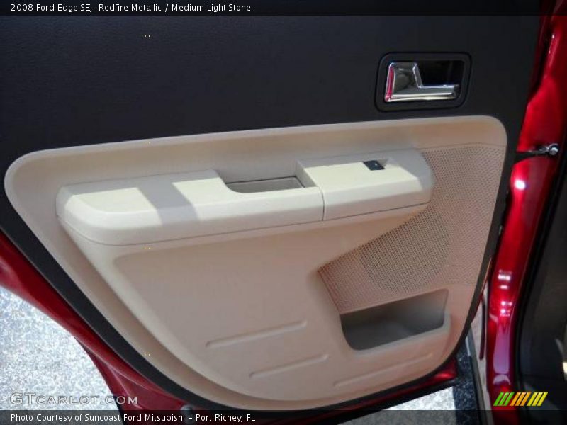 Redfire Metallic / Medium Light Stone 2008 Ford Edge SE