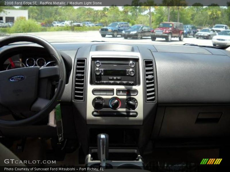 Redfire Metallic / Medium Light Stone 2008 Ford Edge SE