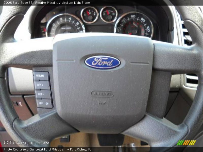 Redfire Metallic / Medium Light Stone 2008 Ford Edge SE
