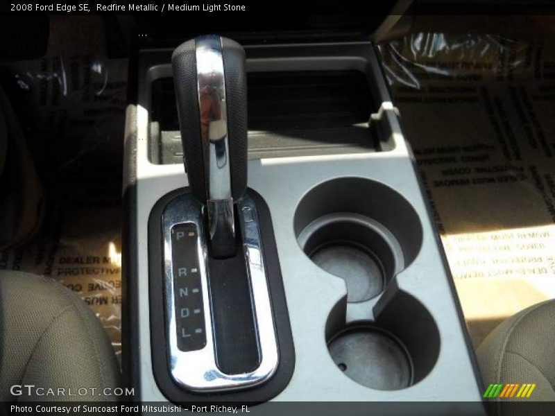 Redfire Metallic / Medium Light Stone 2008 Ford Edge SE