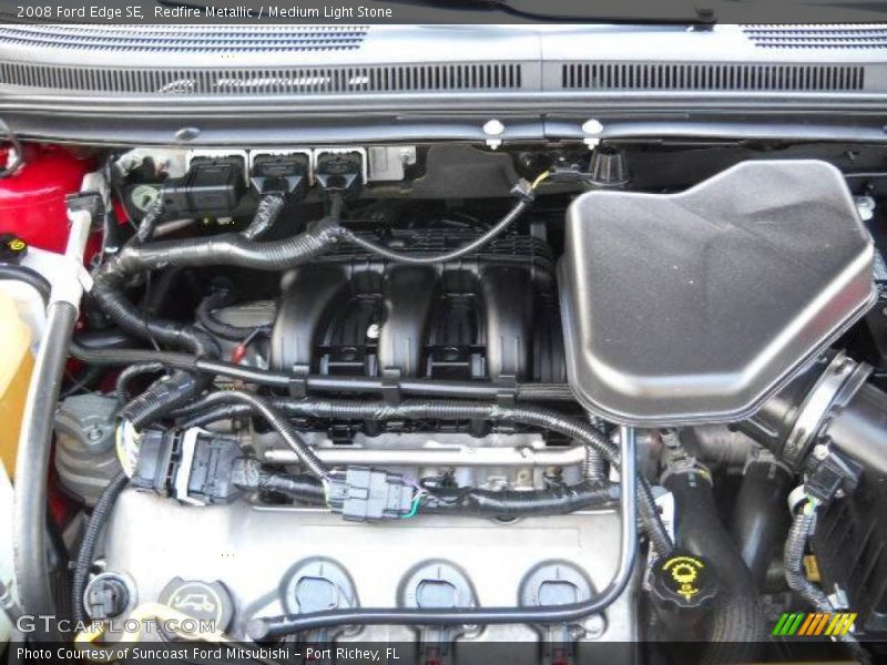 Redfire Metallic / Medium Light Stone 2008 Ford Edge SE