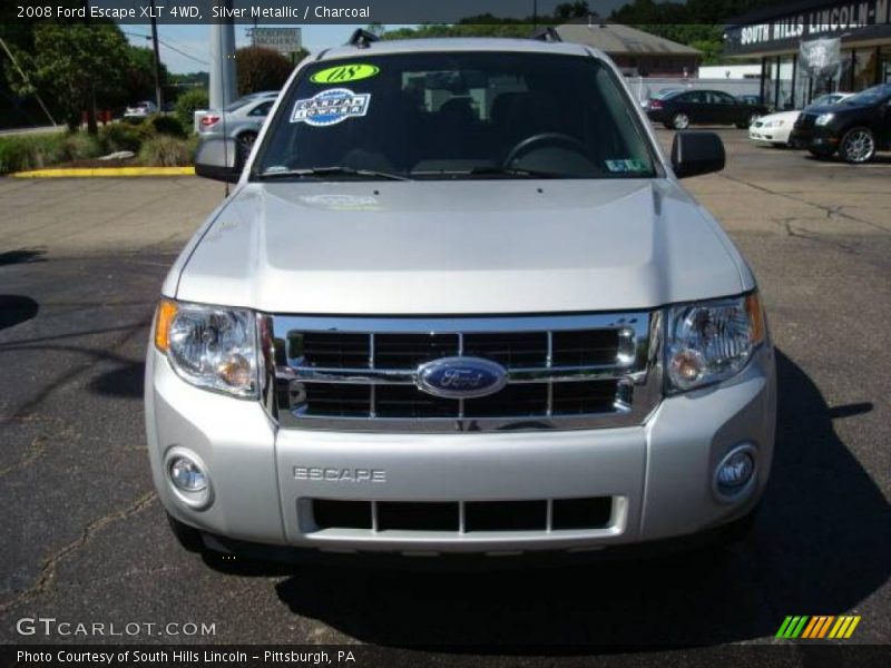 Silver Metallic / Charcoal 2008 Ford Escape XLT 4WD