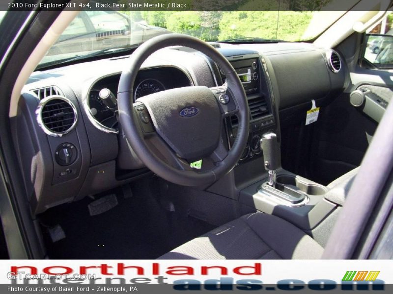 Black Pearl Slate Metallic / Black 2010 Ford Explorer XLT 4x4