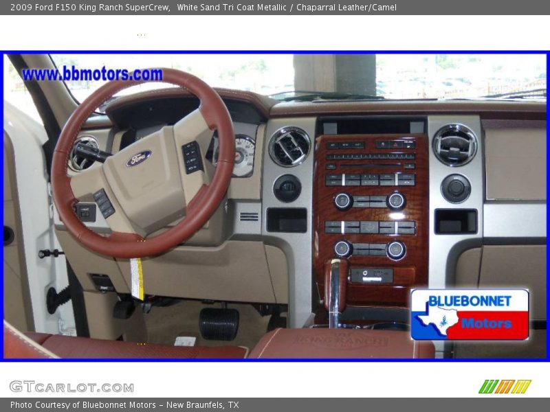 White Sand Tri Coat Metallic / Chaparral Leather/Camel 2009 Ford F150 King Ranch SuperCrew