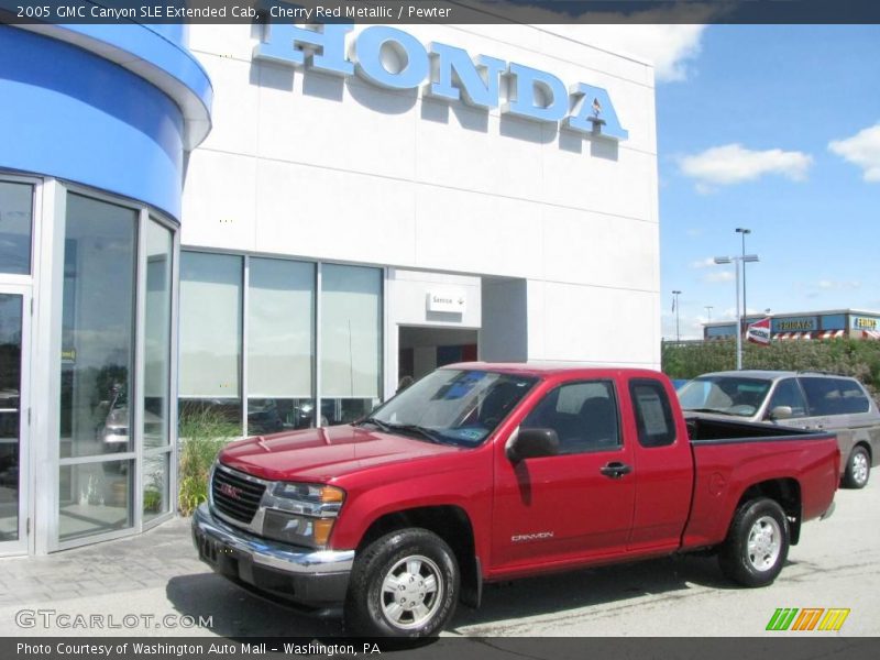 Cherry Red Metallic / Pewter 2005 GMC Canyon SLE Extended Cab