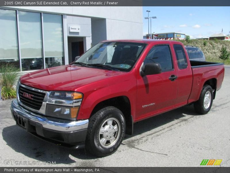 Cherry Red Metallic / Pewter 2005 GMC Canyon SLE Extended Cab