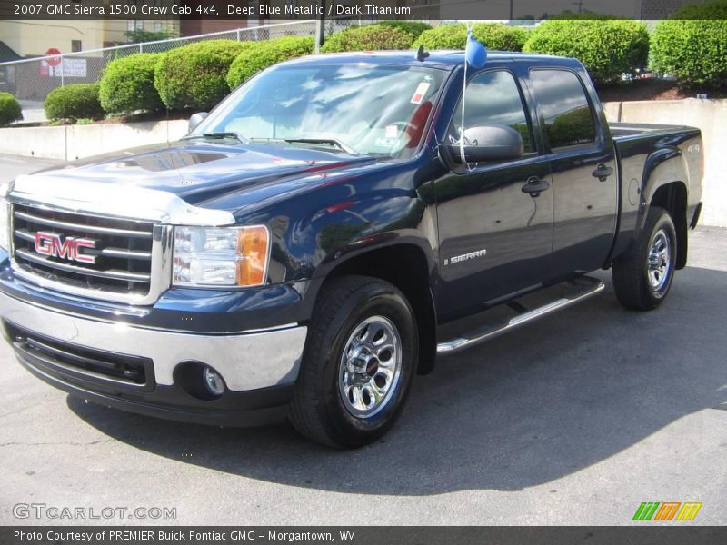 Deep Blue Metallic / Dark Titanium 2007 GMC Sierra 1500 Crew Cab 4x4