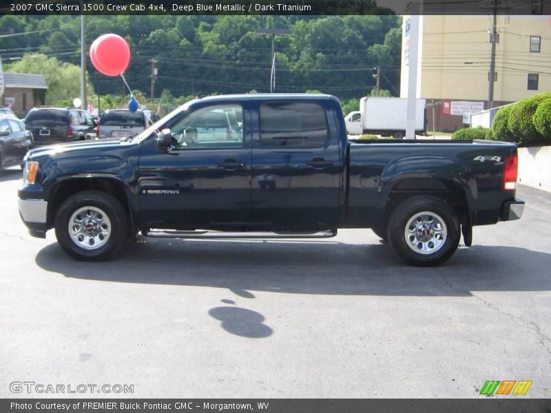 Deep Blue Metallic / Dark Titanium 2007 GMC Sierra 1500 Crew Cab 4x4